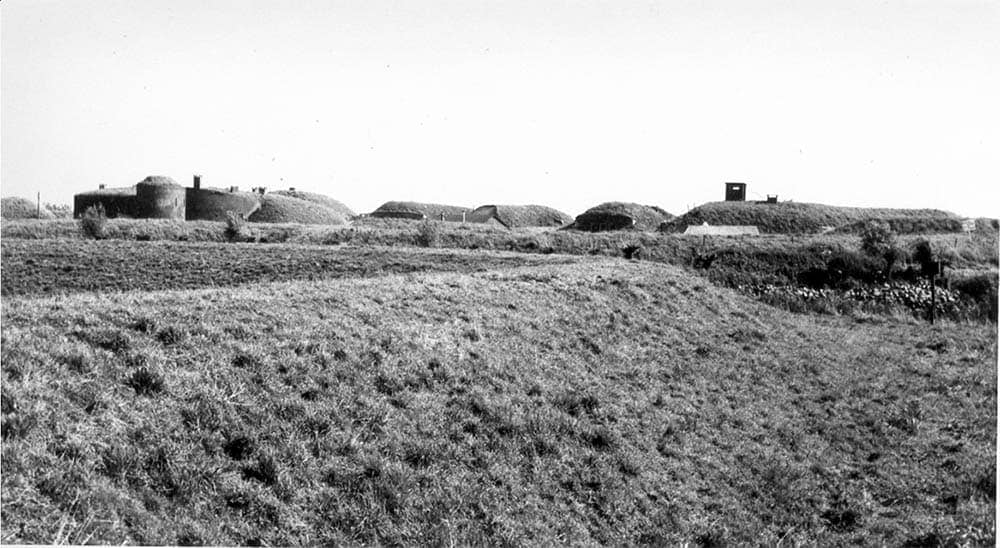 Fort gezien vanaf oostelijke Havendijk 1966