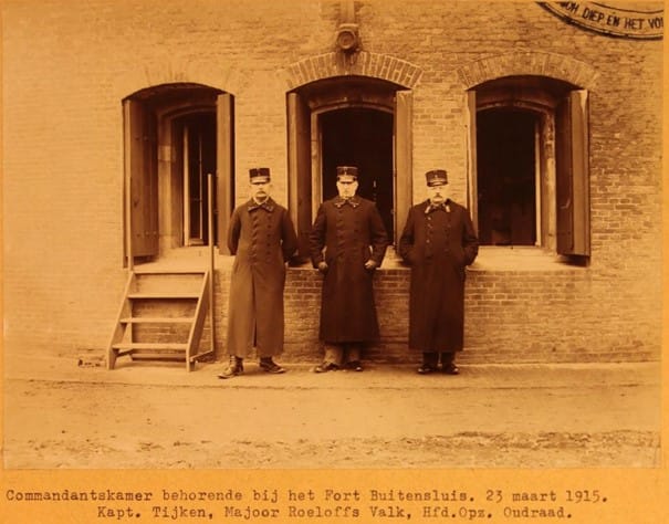commandantskamer Fort Buitensluis 1915