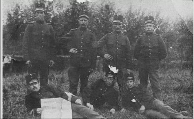 militairen bij Fort Buitensluis 1914-1918